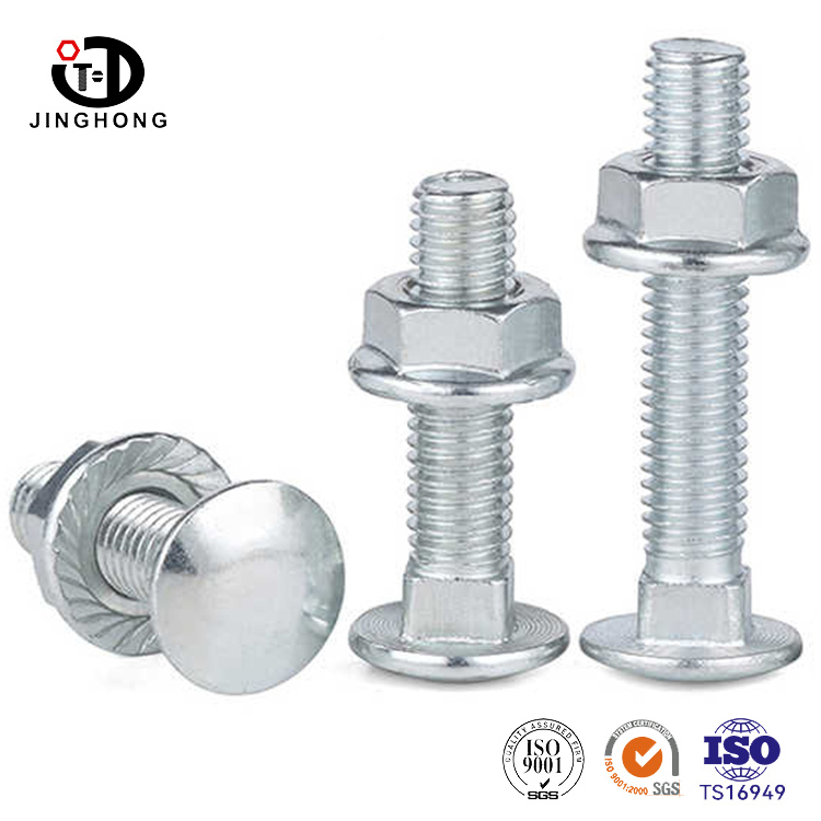 Bulloni e noci bumper di zinco bianco blu