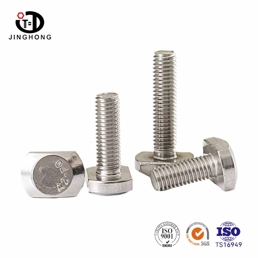 Bullone solido a forma di T inossidabile